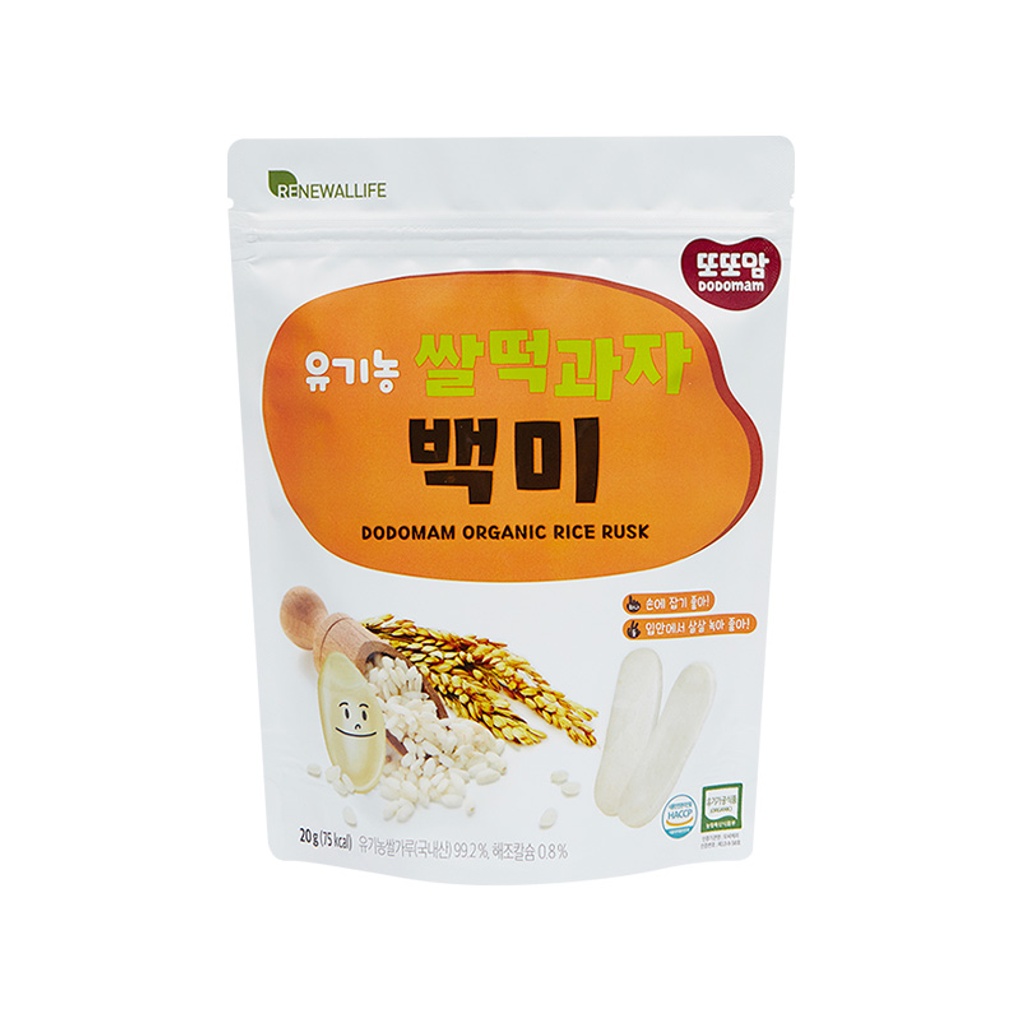[또또맘] 유기농 쌀떡과자 백미 20g x 1봉- 이랜드몰