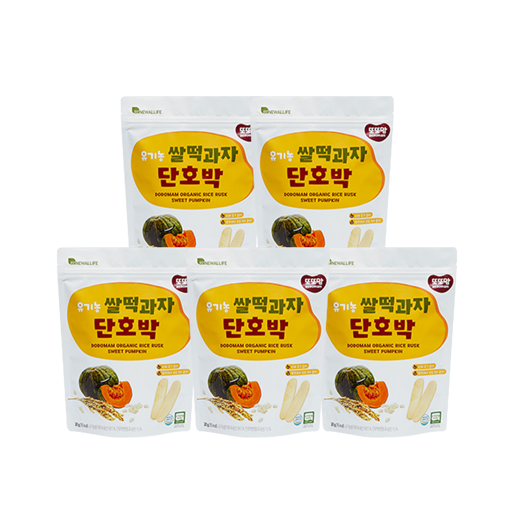 [또또맘] 유기농 쌀떡과자 단호박 20g x 5봉- KIDIKIDI
