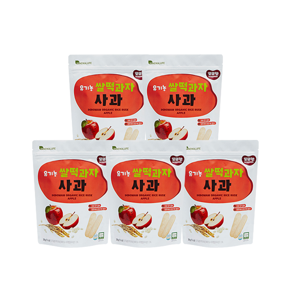 [또또맘] 유기농 쌀떡과자 사과 20g x 5봉- 이랜드몰