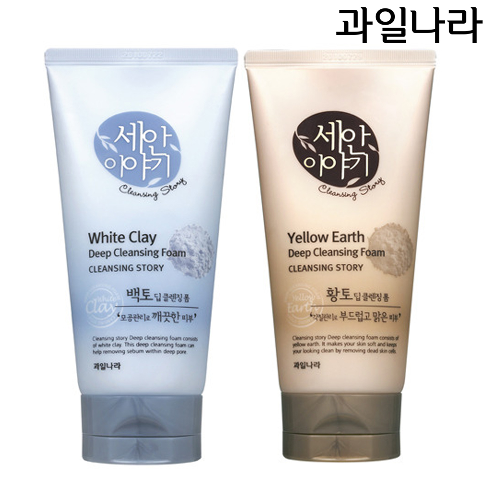 과일나라 세안이야기 백토/황토 클렌징폼 150g x 2개- 이랜드몰