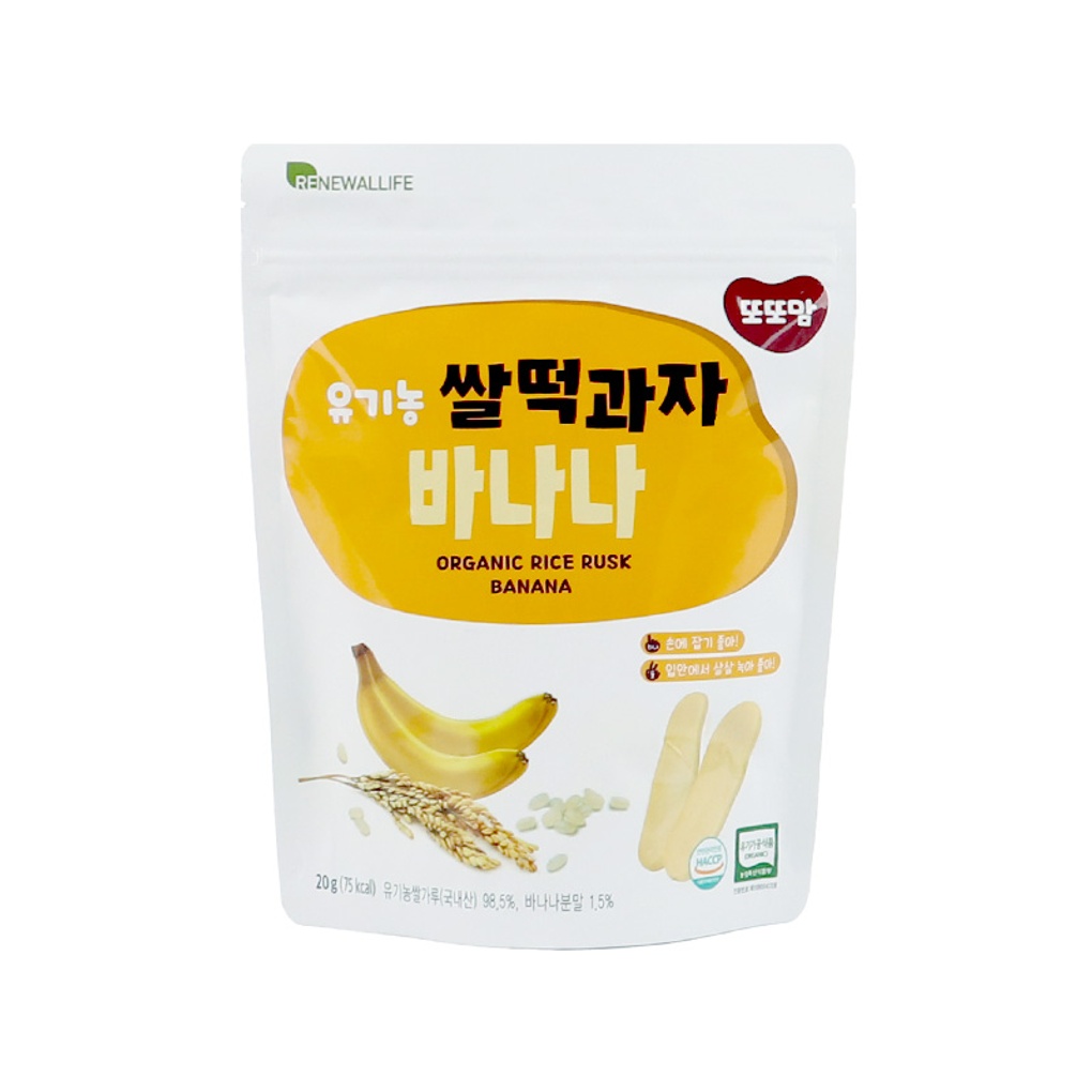 [또또맘] 유기농 쌀떡과자 바나나 20g x 1봉- 이랜드몰
