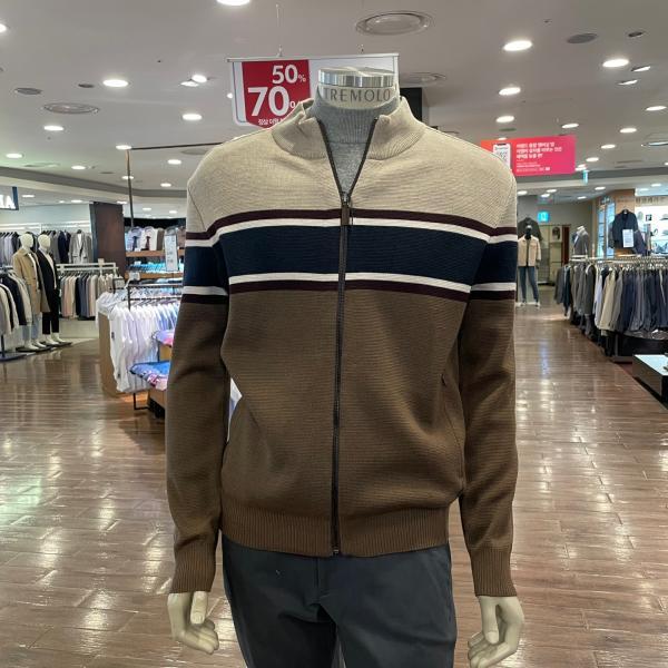 트레몰로 (주)세정 *22FW 가을 겨울 베이지 브라운 울 혼방 집업 가디건 YF 8571- 이랜드몰