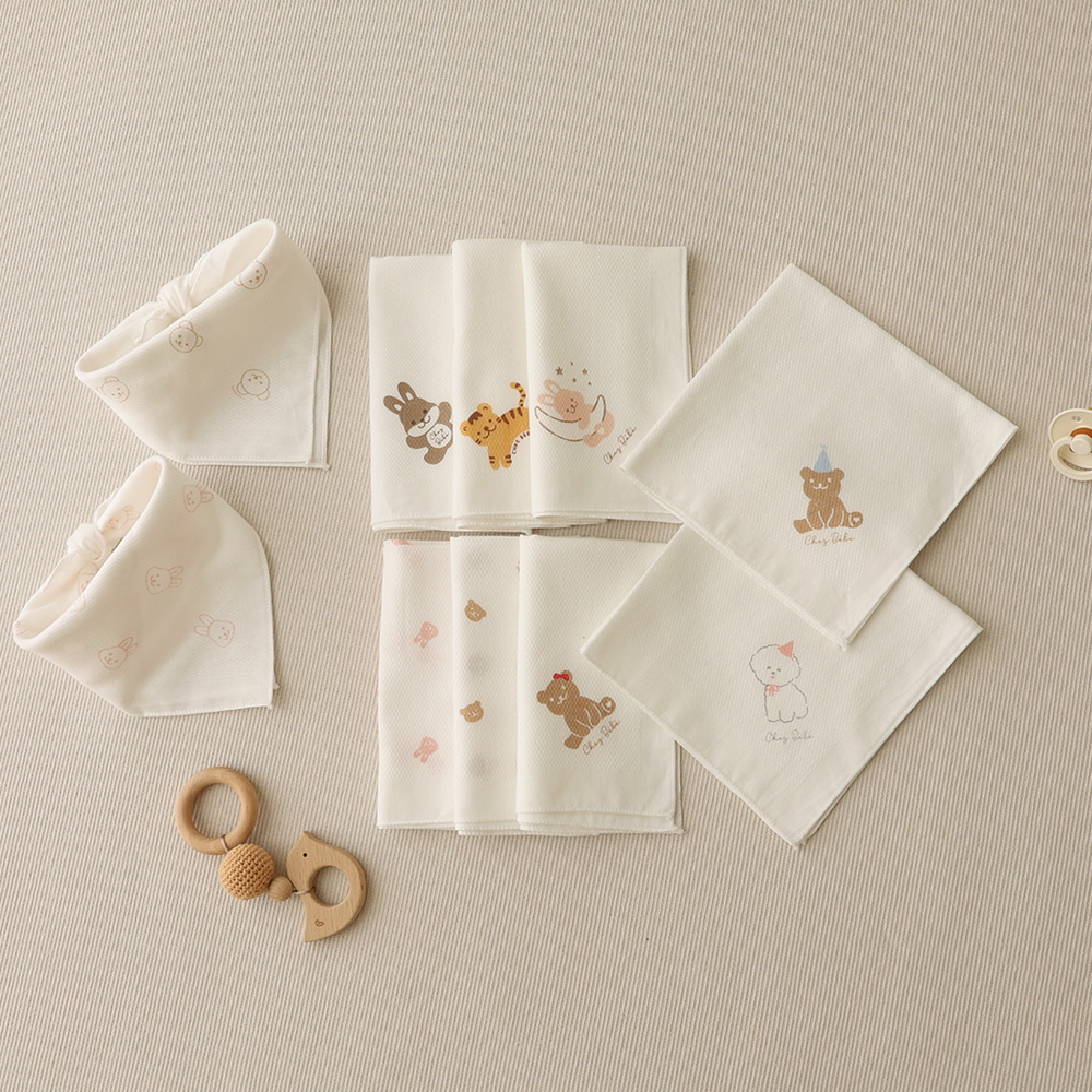 [쉐베베] 소프트 아기 거즈 가제손수건 1set(5입)(디자인선택)- 이랜드몰