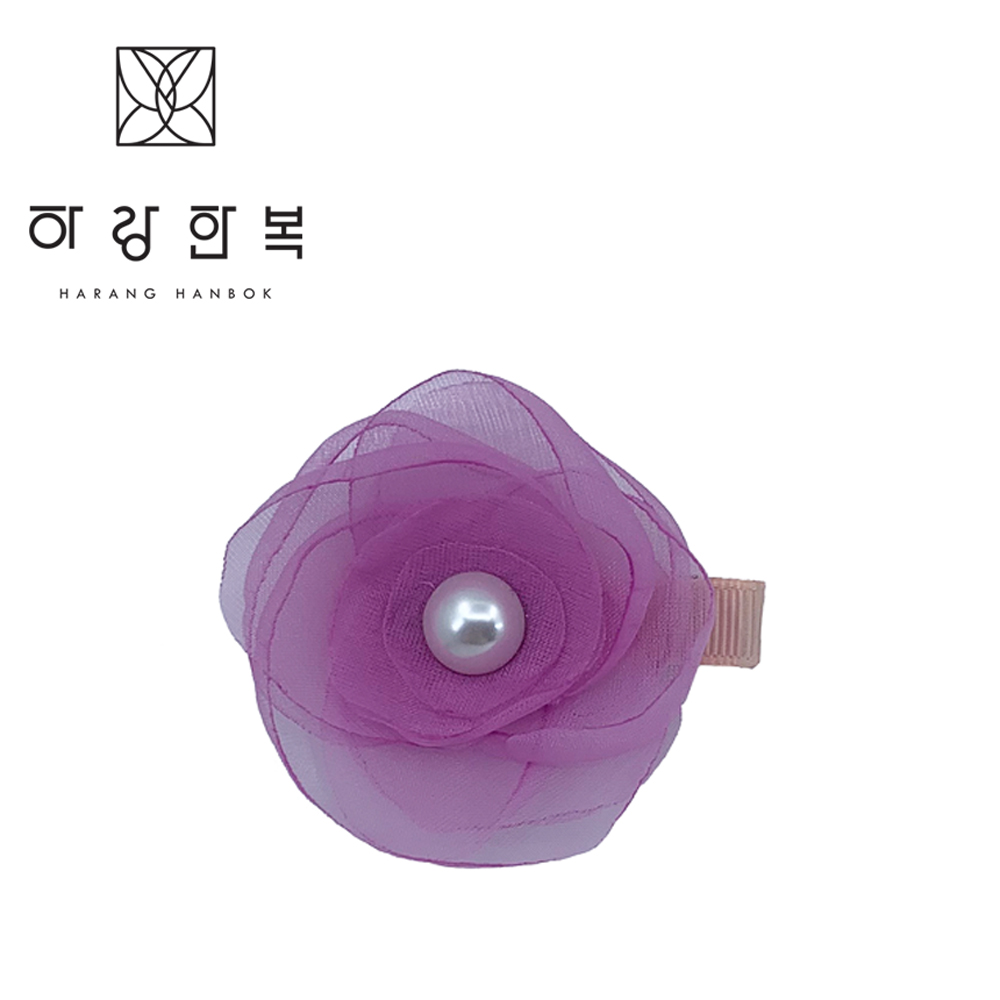 하랑한복 리아꽃-보라 머리핀- 이랜드몰