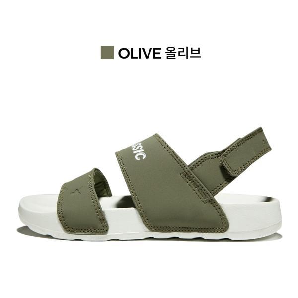 아키클래식 가벼운 착화감의 퀵슬라이드샌들 올리브- 이랜드몰