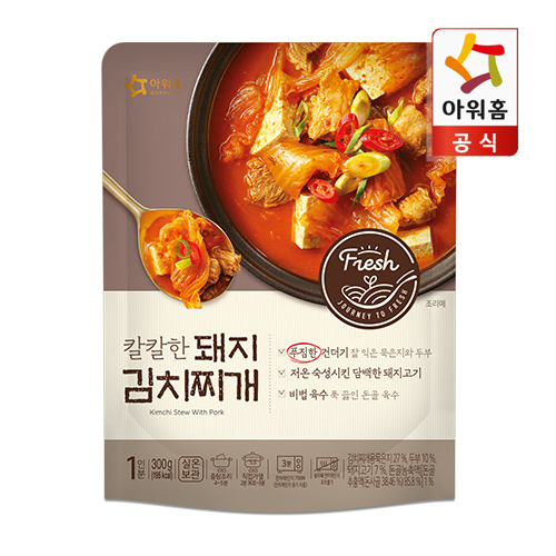 [아워홈] 칼칼한 돼지 김치찌개 300g x 5팩- 이랜드몰