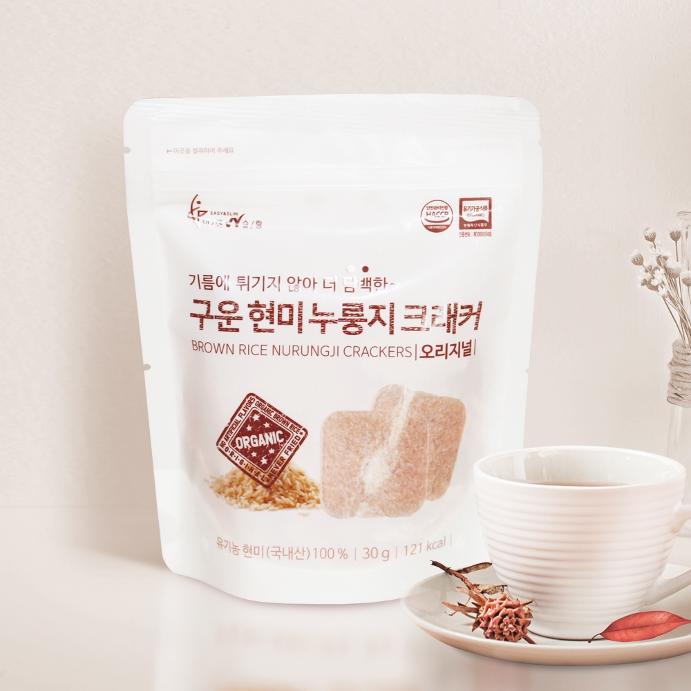 이젠슬림 구운 현미 누룽지 크래커 5팩- 이랜드몰
