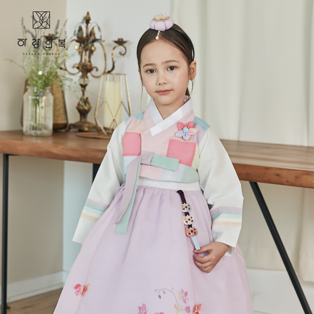 하랑한복 아리랑 + 복주머니 여아한복- 이랜드몰