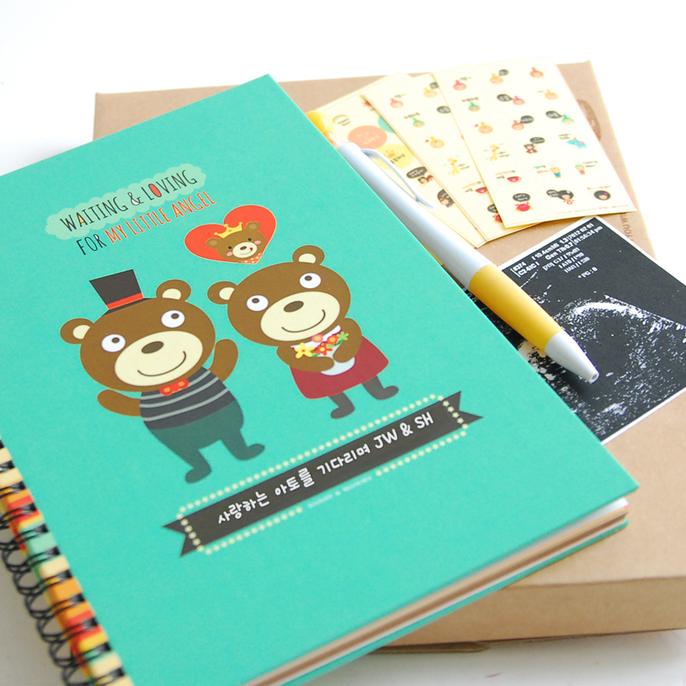 제이밀크 아빠곰 엄마곰 아기곰 임신다이어리